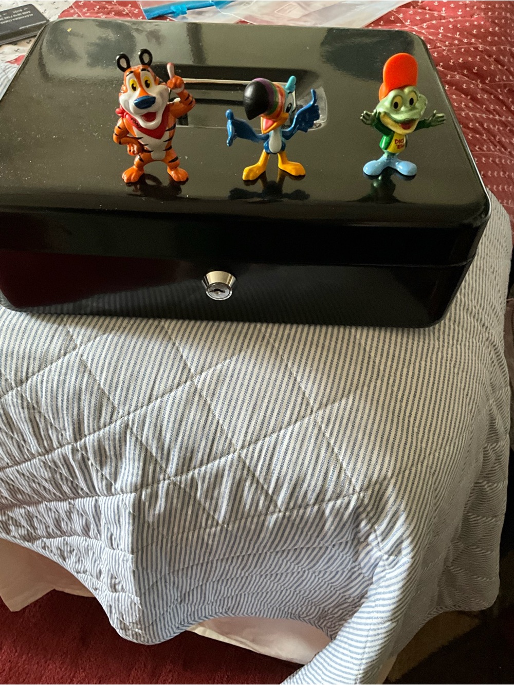 Cereal Mascot Action Figure Trio - Orange, Blue & Green